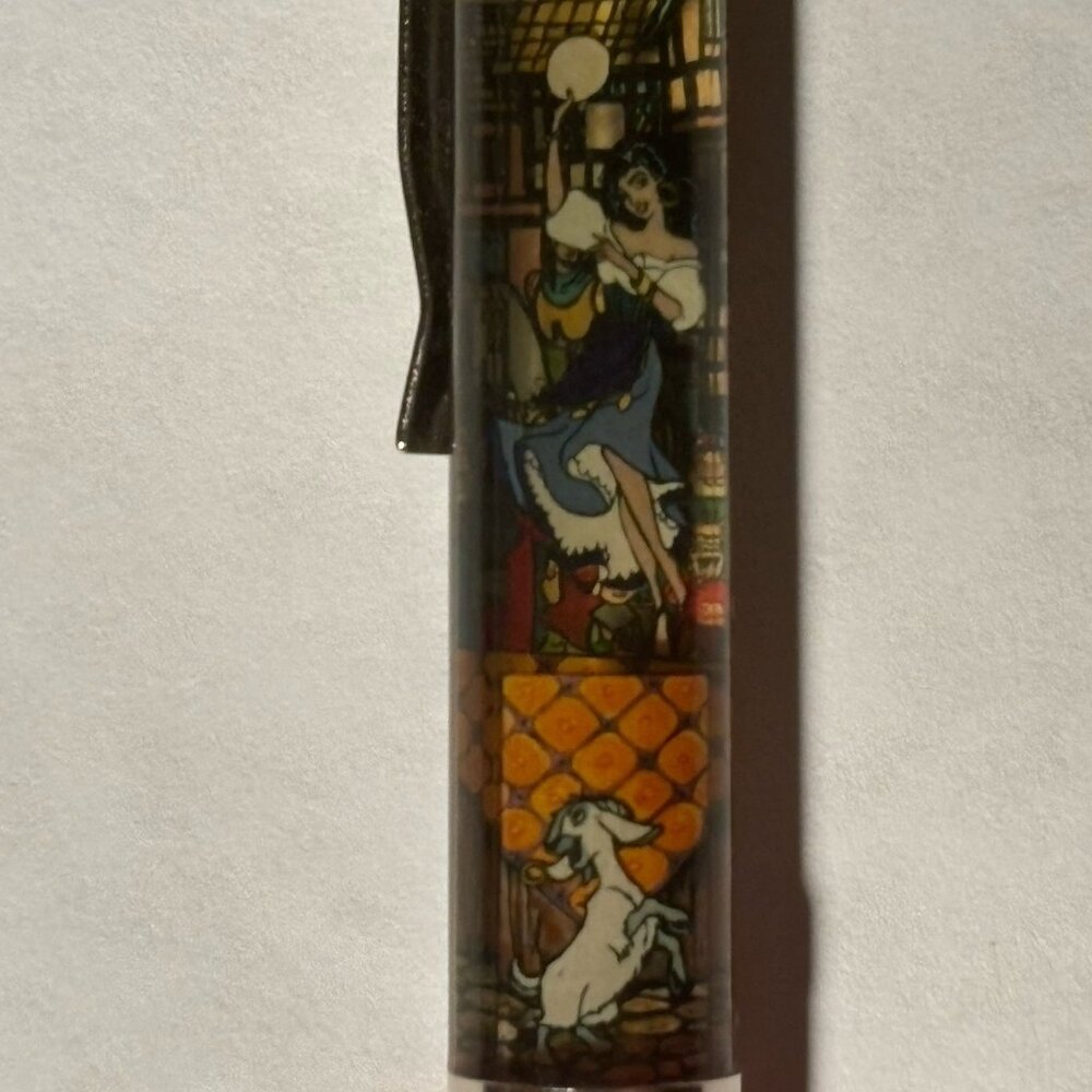 Walt Disney Hunchback of Notre Dame Floaty Pen Esmeralda Dances Animated Movie